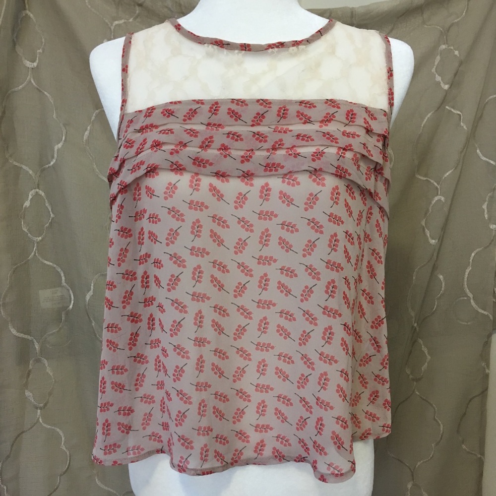Forever 21 Flowy Sleeveless Blush Pink Top Medium